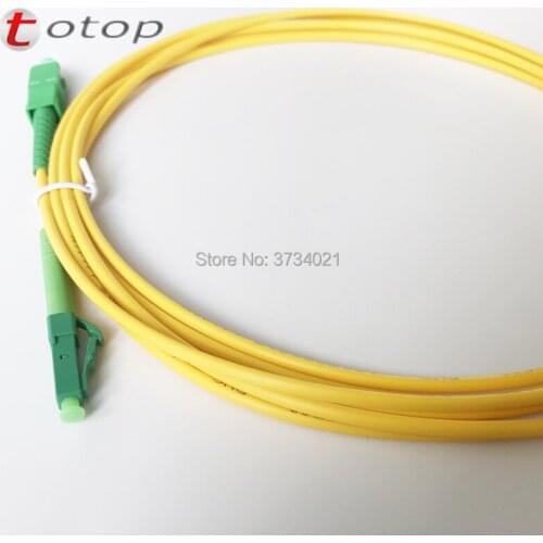 10Pcs/Lot SC/APC FC/UPC LC/APC SC/UPC optical fiber cable SM simplex 3mm G657B3 PVC patchcord 2M length