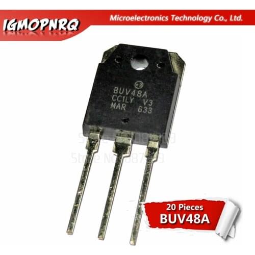20pcs BUV48A TO-3P NPN high transistor 15A1000 / 450V new original