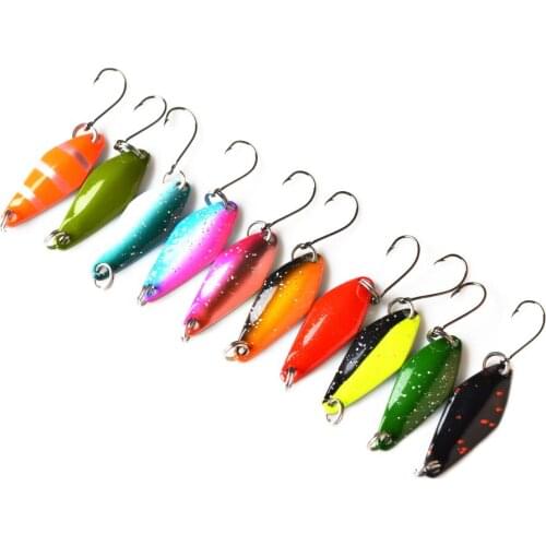 5pcs Fishing Metal Spoons Trout Lures 2.2g 2.5g 3g 4.5g 5g Small Hard Sequins Bait Spinner Spoon Lures Fishing Fresh Water