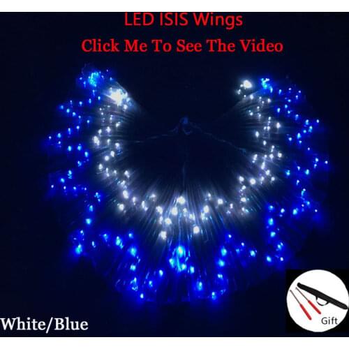 LED Belly Dance Wings Led Belly Dance Accessories LED isis Wings 360 Degree Bellydance Prop Butterfly Wings Oriental Wing