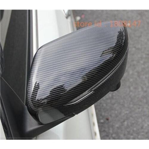 Car Stick Rear View Rearview Side Glass Mirror Cover Trim Frame Eyebrow 2pcs For Nissan X-Trail Xtrail T32/Rogue 2014 2015 2016