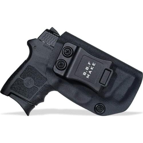 B.B.F Make IWB Tactical KYDEX Gun Holster Fits: S&W M&P Bodyguard 380 Laser BG380 Inside Concealed Carry Waist Pistol Case