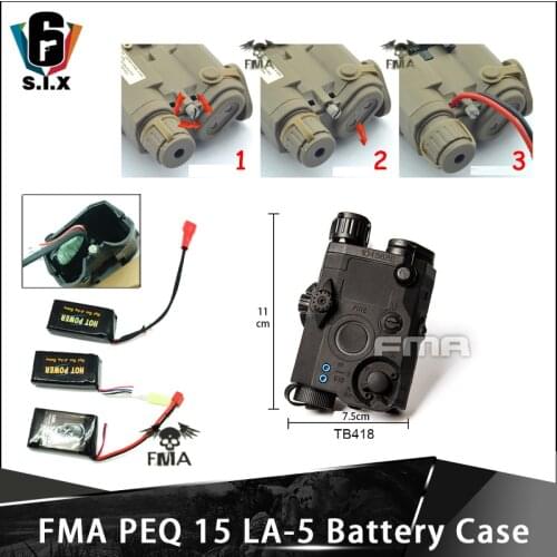 FMA PEQ 15 LA-5 Battery Case Tactical Softair Peq Box No Function