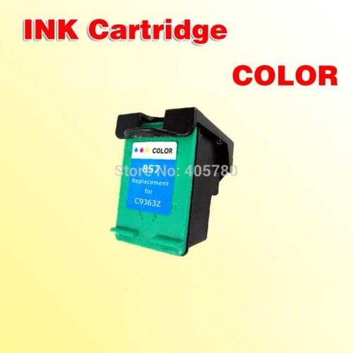 For hp857 color INK cartridge compatible for 857 DJ5748/2608/7408/8767/9363/9868