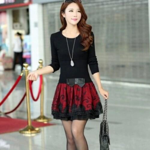FZBIZLYV Fashionable Knitted Dresses
