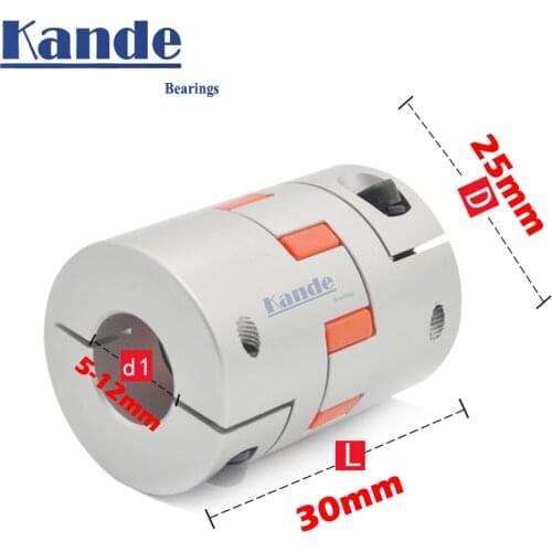 BW Three Jaws D25L30 Coupler Aluminium Plum Flexible Shaft Coupling Motor Connector CNC Flexible Couplings 5/6/6.35/8/10/12mm