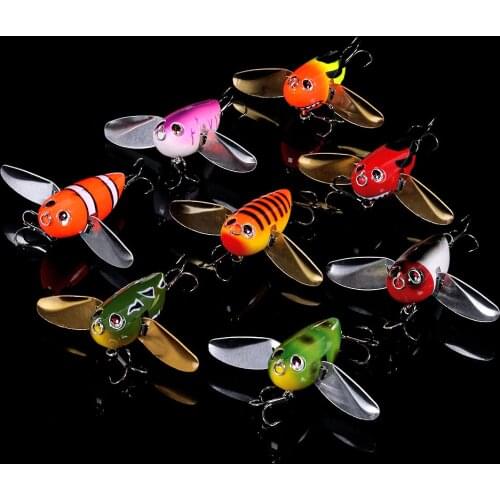 HENGJIA 6cm 12.5g Cicada Fishing Lure with Metal wings Artificial Hard Bait Fishing Tackle
