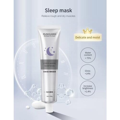 Korea Collagen Cosmetic Face Care Sleeping Repair skin Mask All Night Hydrating Sleep Mask Wash Free Facial Cream Beauty TSLM1
