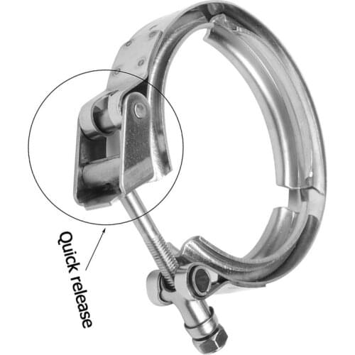 Stainless Steel 1.5/1.75/2/2.25/2.36/2.5/3/4 inch 304 Quick Release V-Band Turbo Downpipe Clamp