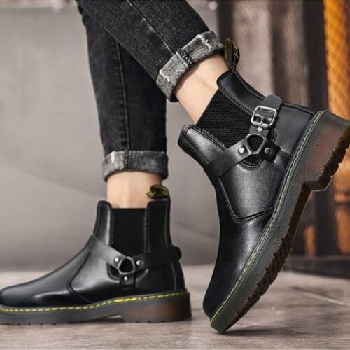 New Autumn and Winter New Couple Boots High Top Trendy Shoes Casual Fashion All-match Men and Women Shoes Short Boots Plus Size