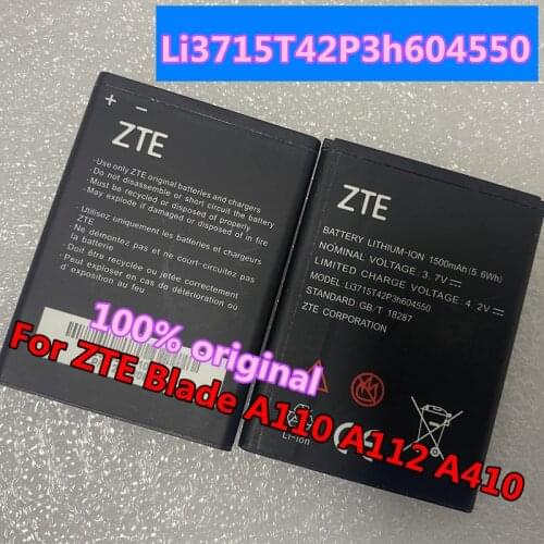 New Original ZTE Blade A110 Blade A112 Blade A410 Li3715T42P3h604550 Li3816T43P3h604550 Battery