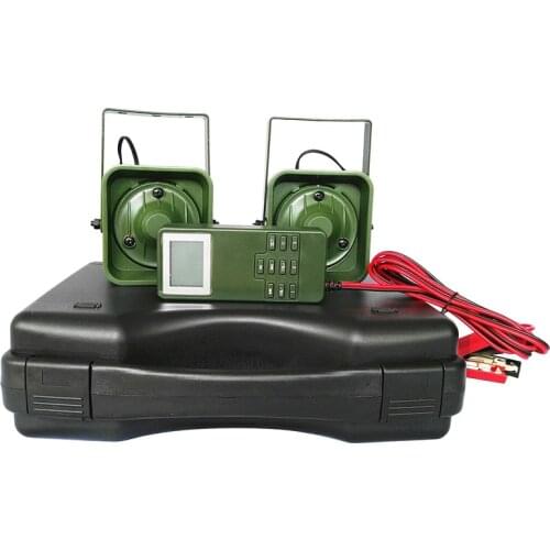 Hunting Decoy Mp3 Bird Caller Sounds Player Built-In 200 Bird Voice Hunting Decoy 2 Players 50W Animal Caller for Hunting Green
