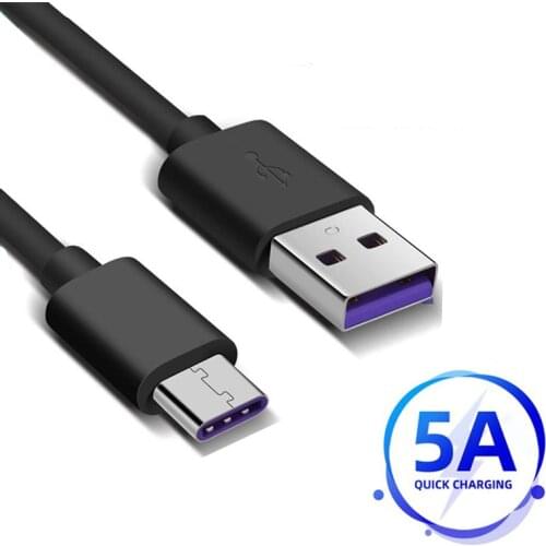 Original 1.5M 5A 100W USB Type C Fast Charigng Cable For iPad Pro Google Pixel 4a 4 XL OnePlus 8 7 Huawei Y9s 5.4a Charge Cord