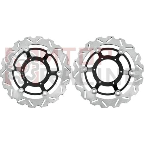 Pair Front Brake Discs for Honda CBR600 F4i 2001 2002 2003 2004 2005 2006 2007 Brake Rotors 296mm