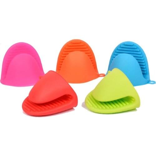 1 PCS Silicone Kitchen Insulated Heat Pot Clips Microwave Oven Gloves Anti-scald Thicken Hot Plate Clip Oven Gloves
