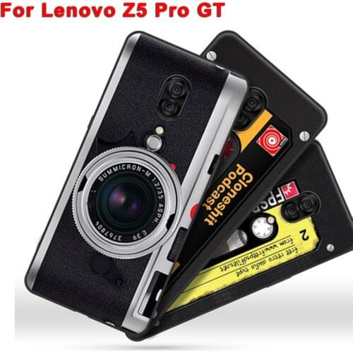 6.39" Silicone coque For Lenovo Z5 pro GT GT855 case For Lenovo Z5pro GT back cover Z5ProGT retro camera Painted soft case shell