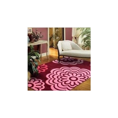 Modern fashion married rustic flower carpet living room coffee table sofa carpet handmade carpet