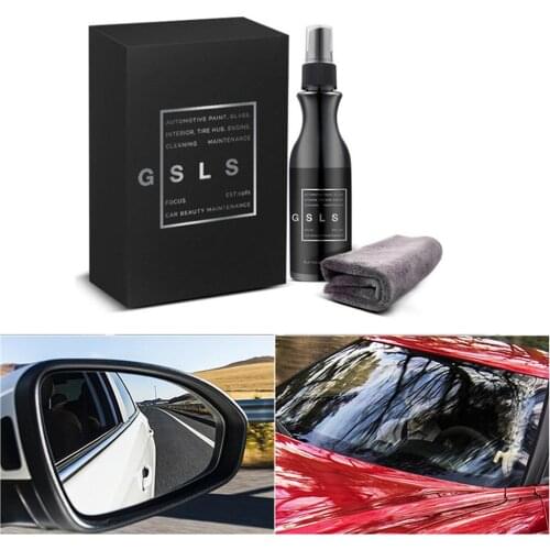 120ML Car Front Windshield Anti-Rain Agent Auto Car Glass Coating Agent Rear-View Mirror Repellent Agent With A Towel