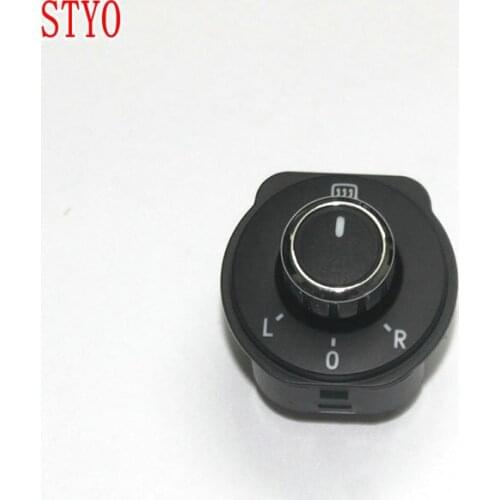 STYO Car Brushed rearview side mirror switch for VW 2011-2014 POLO