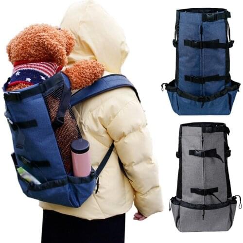 Comfortable Pet Backpack Pet Dog Carrier Bag For Large Dogs Golden Bulldog Big Dog Travel Backpack Breathable Anti-suffocation