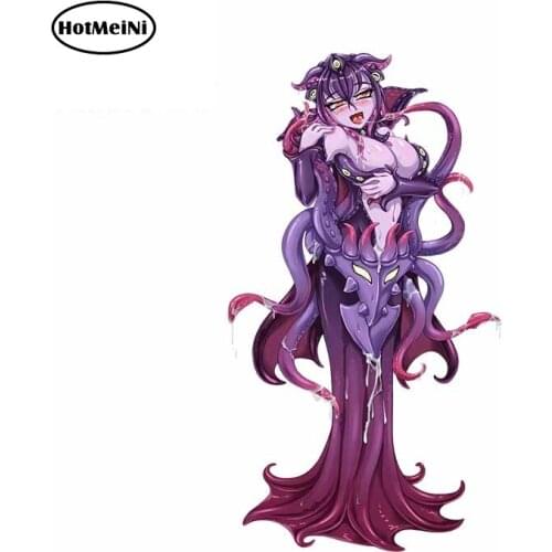 HotMeiNi 13cm x 7.2cm For Girl Cartoon Car Stickers Refrigerator Decal Vinyl Car Wrap Waterproof Occlusion Scratch Decoration
