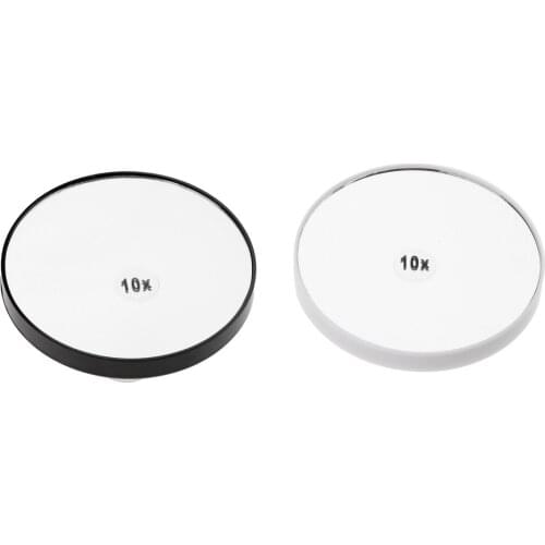 2Pcs 10X Magnifying Mirror with 2 Suction Cups, Cosmetic Makeup Mirror Folding Pocket Mirror for Makeup Shaving Bedroom Bathroom