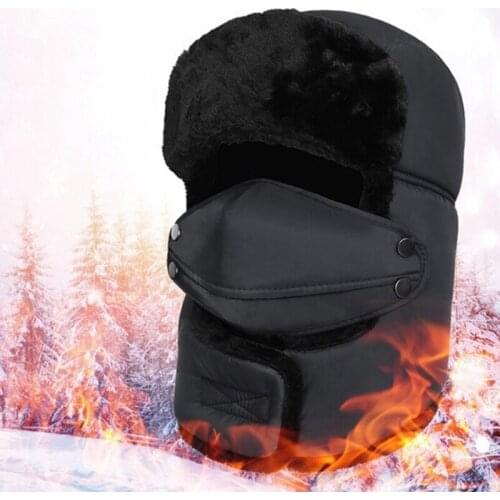 1PC Men Women Winter Russian Hat Trooper Bomber Snow Ski Waterproof Warm Hat