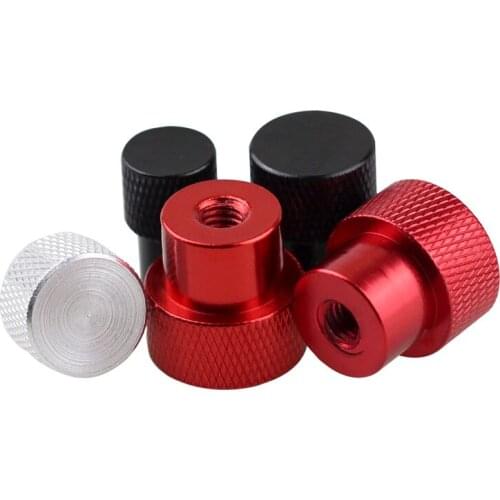 1pcs Knurled Thumb Nut With Side Hole Grip Knob M6 M8 M10 Aluminum Alloy