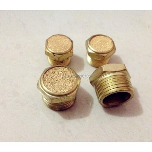10pcs BSLM-03, 3/8'' Air silencer (sintered bronze muffler)