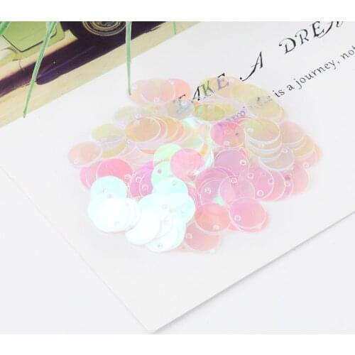 120pcs/Pack Size 15mm AB Tranparent Sequin Flat Round Matte Spangle Sequins Paillettes Sewing wedding Craft Kids DIY Material