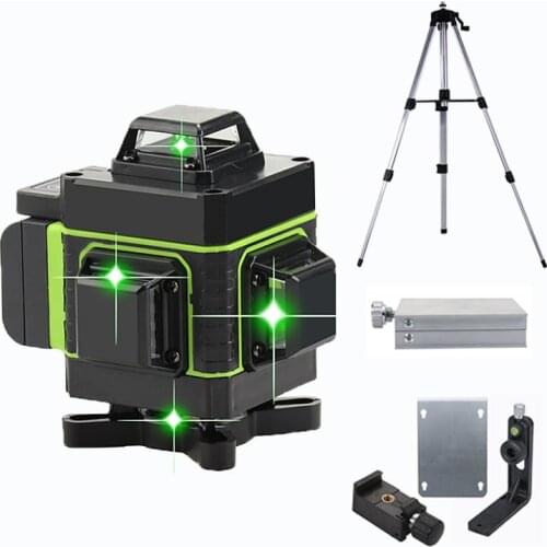 16 Lines 4D Wireless Remote 360° Vertical & Horizontal Laser Levels High Precision Laser Levels With Auto Self-Leveling Measure