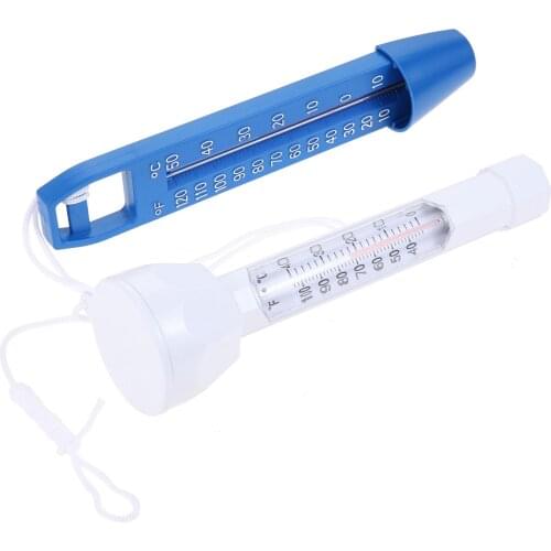 2pcs/kit Water Floating Thermometer Swimming Pool Temperature Measure ABS Easy to Read Fahrenheit and Celsius Spa Hot Tub Bath