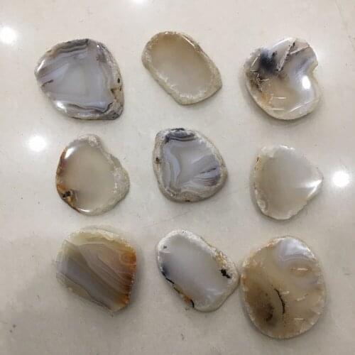 20pcs small size natural stones and minerals seaweed agate slice healing crystals as coaster or home decoration wholesale price