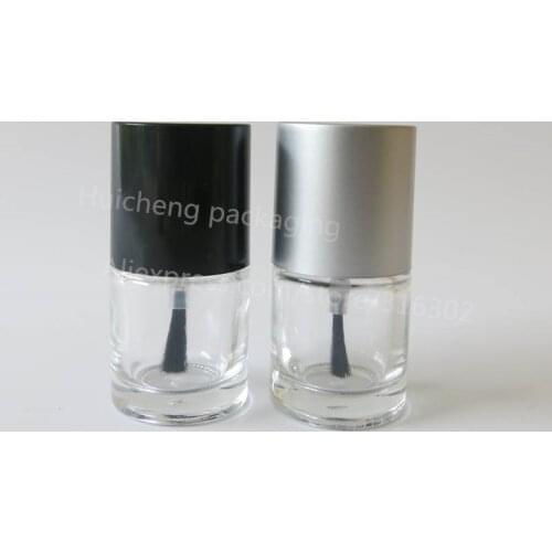 20 x 8ml Empty Glass Nail Polish Bottles 8CC Glass Bottle With Brush Cap silver Black cap Beaty Cosmetic Containers