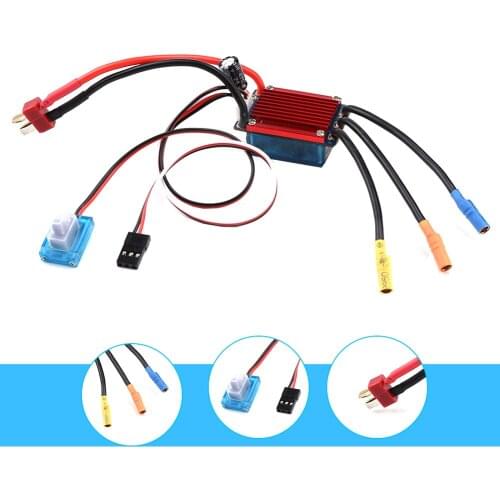 25A ESC Electronic Brush Speed Controller Wafterproof 2S Lipo Cells for 1/16 1/18 RC Car Off-road Truck Remote Control