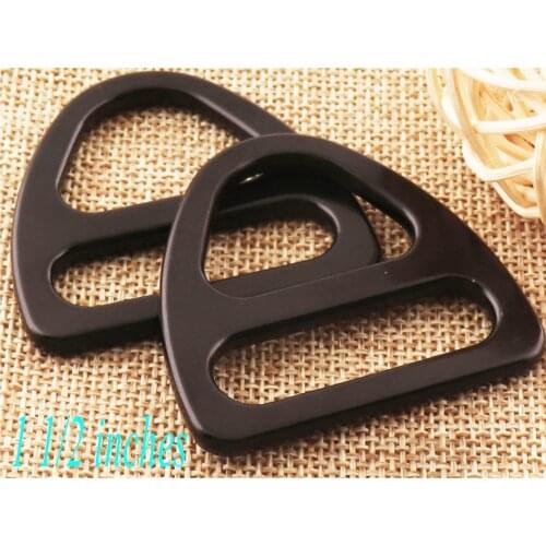 38mm Black Triangle Slide Buckles 1.5" Metal Bag Luggage Straps Belt Purse Handbag Bag Buckle Wholesale Bag Hardware 6 PCS