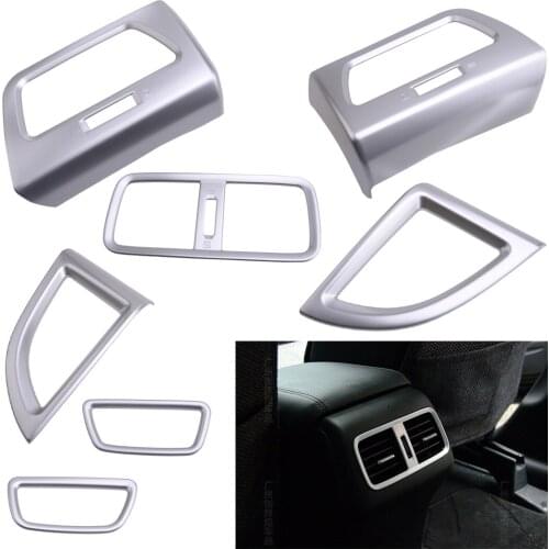 7Pcs Interior Matte Silver Dashboard AC Air Vent Frame Cover fit for Honda CRV CR-V 2012-2016