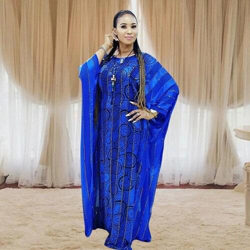 Abaya Dubai Print Gowns Muslim Dress Lady Party European Clothes American Clothing African Design Loose Robe