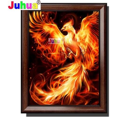 Diamond Painting Phoenix 5d art diy cross stitch Animal Myth modern decorative full square round diamond mosaic Set