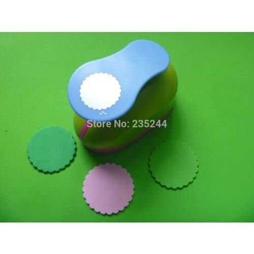 Free shipping 2 inch (4.8cm) wave circle eva foam punch paper punch for scrapbook handmade craft punch for DIY paper crafting