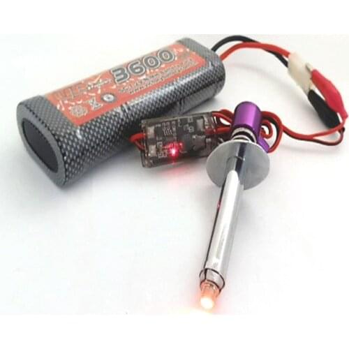 6-12V RC HSP 80100 Electronic Glow Plug Igniter Cable clip Nitro Output 1.2V 18 21 28 engine