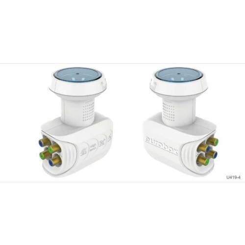 EUROBOX EU-444 UNİVERSAL QUAD 4LÜ LNB FULL HD 4K ULTRA HD