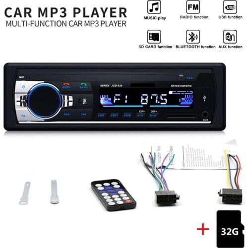 Handsfree In-Dash Car Radio Stereo Bluetooth Audio Music Player 12V Auto radio Multi-function USB-disk/TF card/AUX-IN Adapter