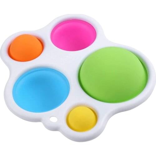 Fidget Toys Simple Dimple Intellectual Development Pressing The Color Ball Hand Grasping Board Stress Relief Toy Childrens Gift