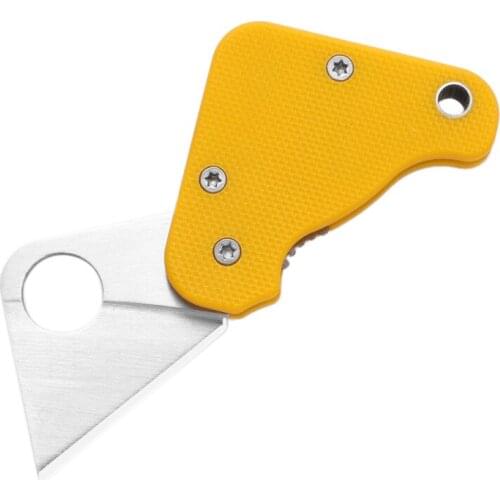 Square Folding Knife EDC Mini Folding Knife Life Saving Portable Knife Square Convenient Keychain Envelope Knife