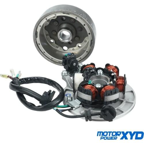 Lifan 140 140cc Engine Ignition Magneto Stator Magneto Flywheel kit For 1P55FMJ Horizontal Kick Starter Engines Dirt Pi