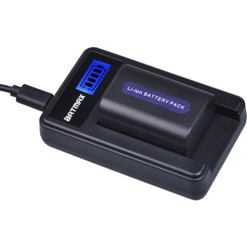 1Pc NP-FH50 NP FH50 NPFH50 Digital Camera Li-ion Battery + LCD USB Charger for Sony A230 A290 A390 DSC-HX1 HX100 HX200 HDR-TG1E