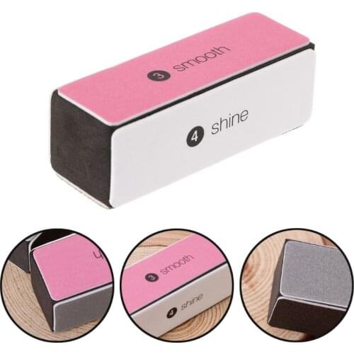 Fashion 4 Way Buffer Block Shine File Polish Nail Art Professional Beauty Tool R3MF