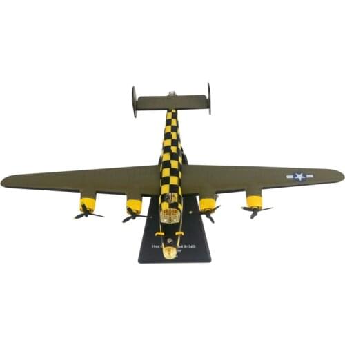 1/144 Scale USA WWII B-24D Liberator Bomber Model Airplane Model Diecast Metal Military Aircraft Display Collections Toys