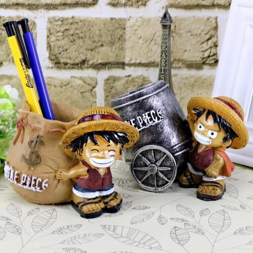 2019 new Creative student learning stationery Crafts decoration gift One Piece Resin Cartoon Pen Holder
